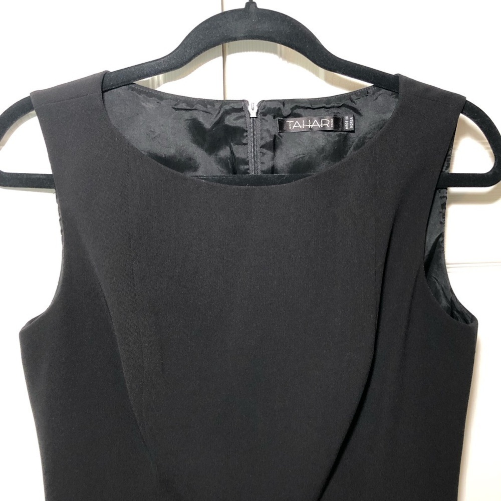 Vintage Black Tahari Classics Tera Dress Size 10 (Fit 6) - Picture 3 of 10